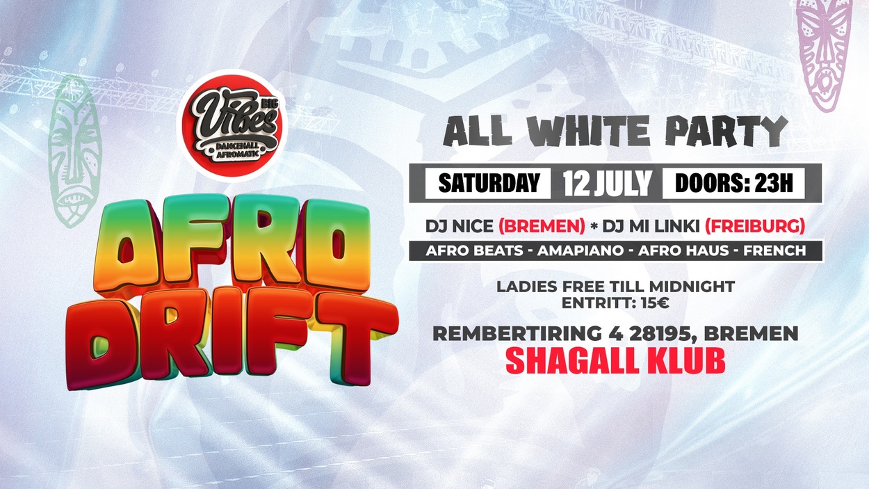 AFRO DRIFT ALL WHITE SUMMER PARTY