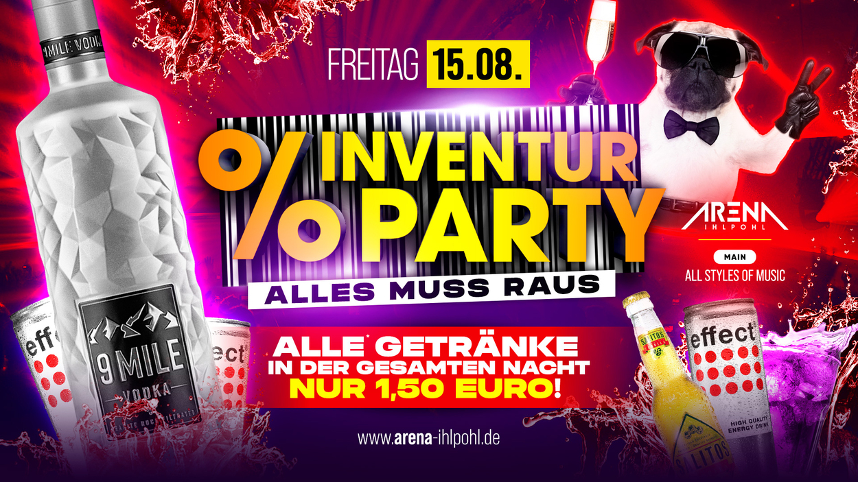 INVENTUR PARTY ★★ ALLES MUSS RAUS! ★★