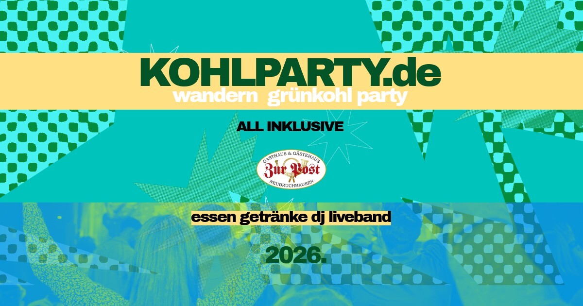 Ladies Kohlparty 2026 - auch für Männer!