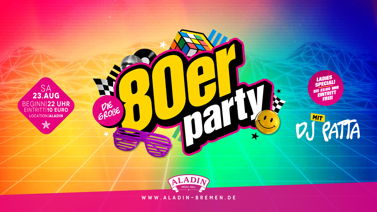 80er Party - mit DJ Patta!