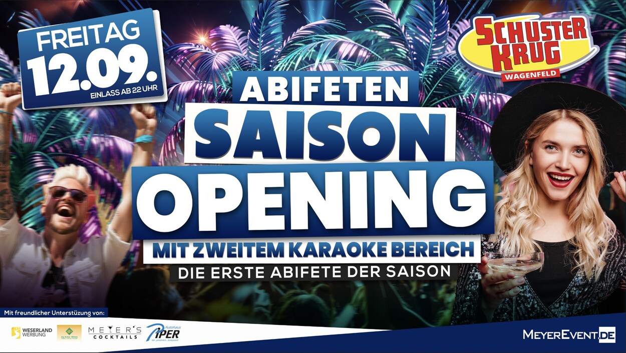Abifeten Saison Opening mit Karaokebereich