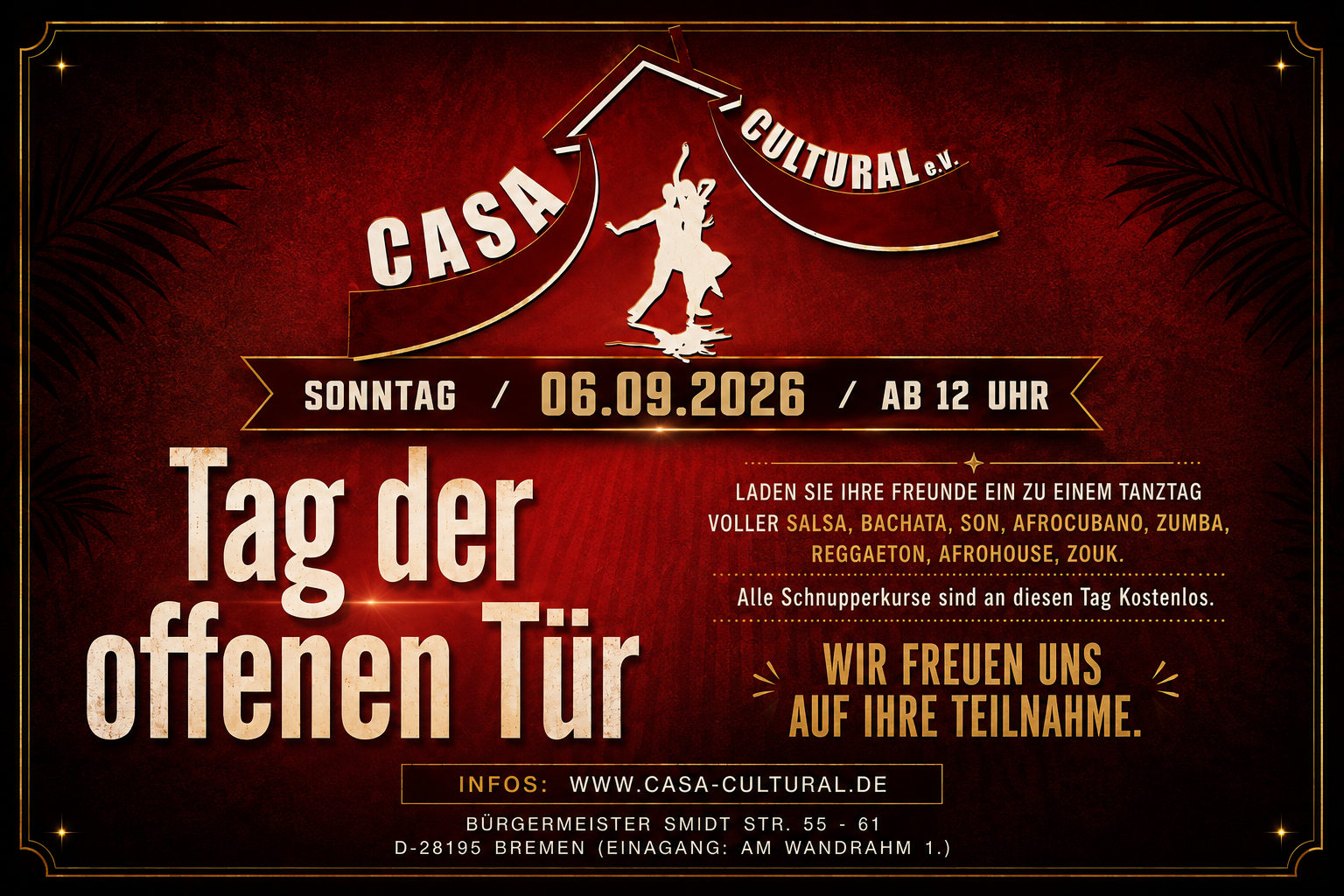 💃🏻🕺🏼Tag der offenen Tür im Casa Cultural e.V.🔥🔥