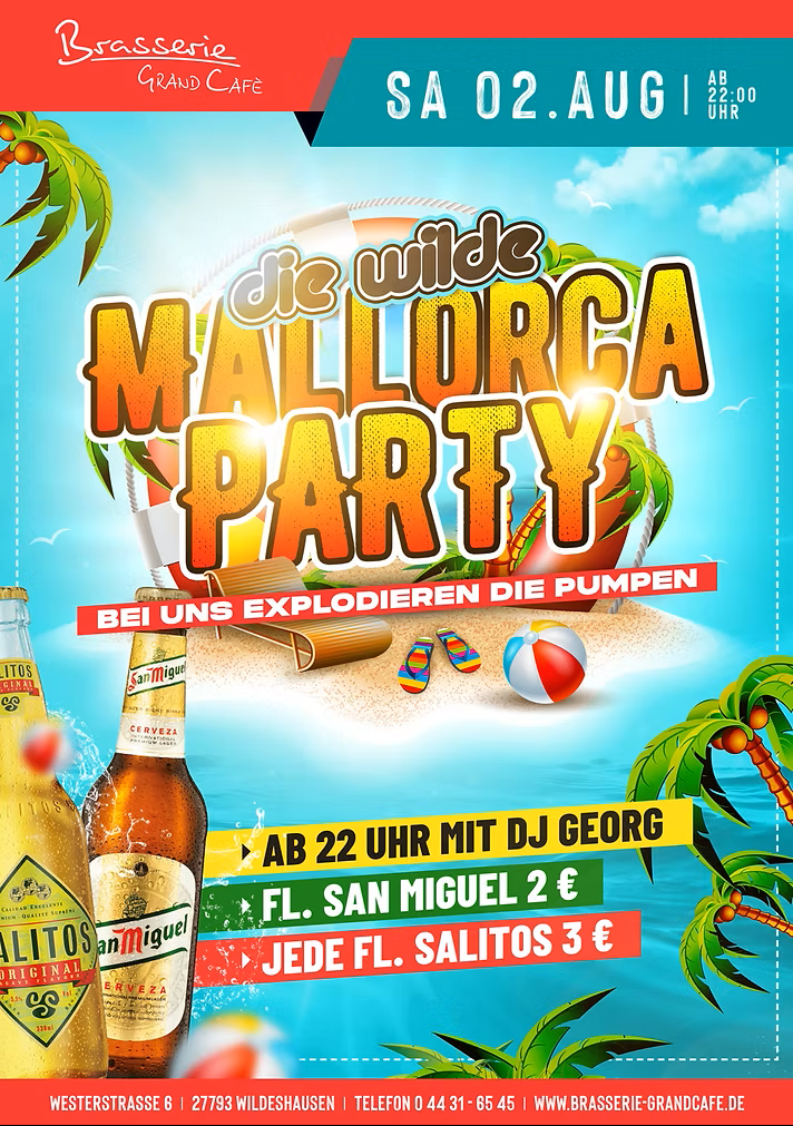 die wilde MALLORCA PARTY