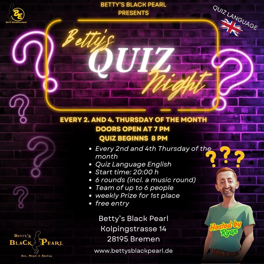 BETTY'S QUIZ NIGHT 