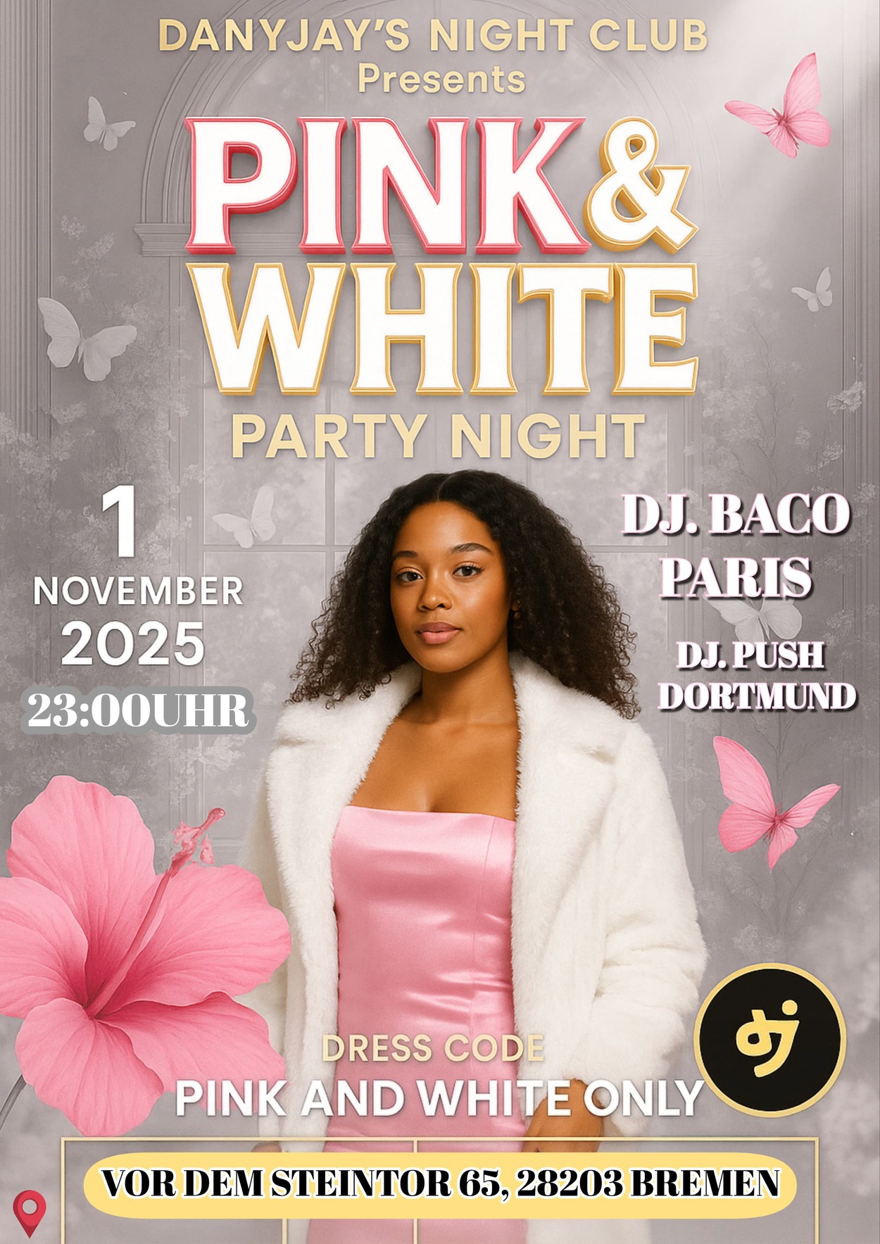 Pink & White Party Night