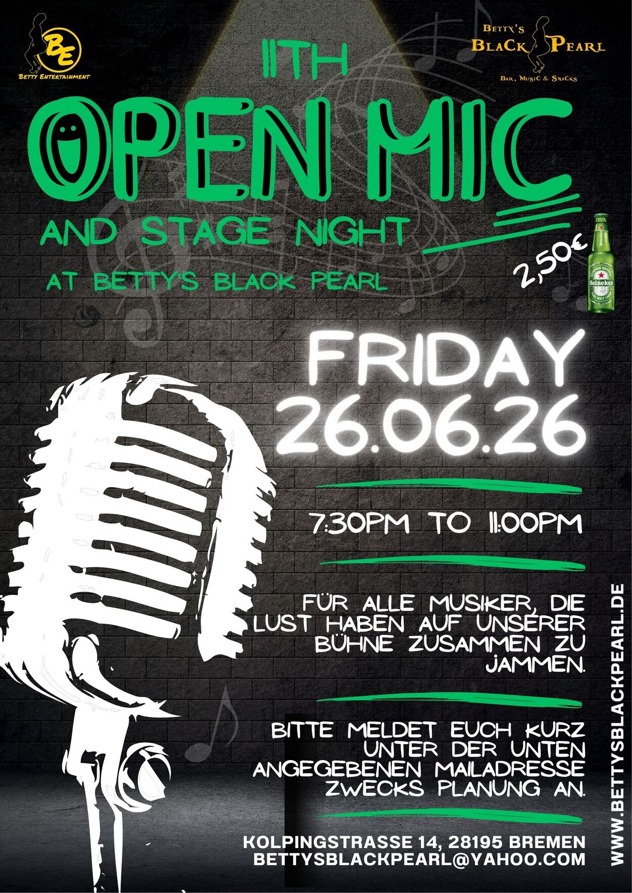 11th OPEN MIC &amp; STAGE NIGHT 
