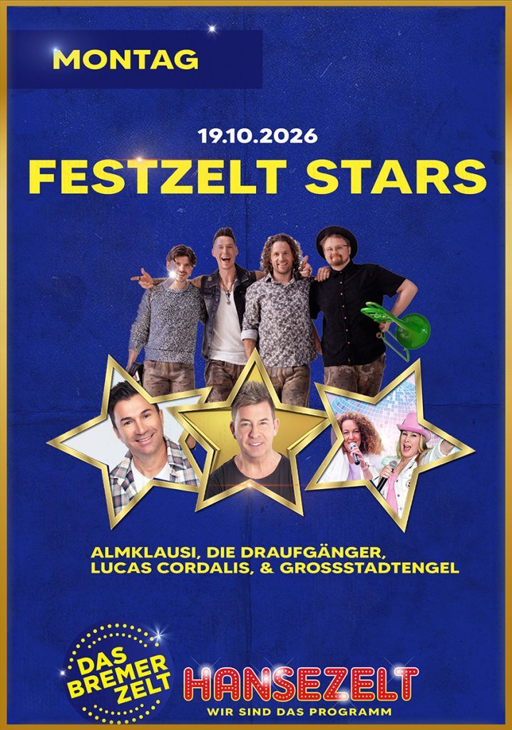 DIE FESTZELT STARS FEIERN DICH UND DEINE FREUNDE