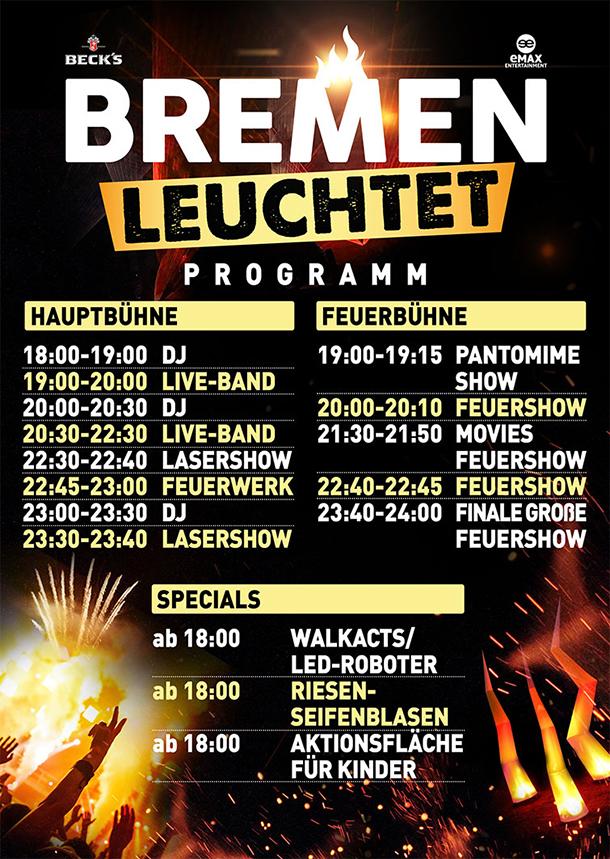 Waterfront Bremen Bremen leuchtet Programm 2016