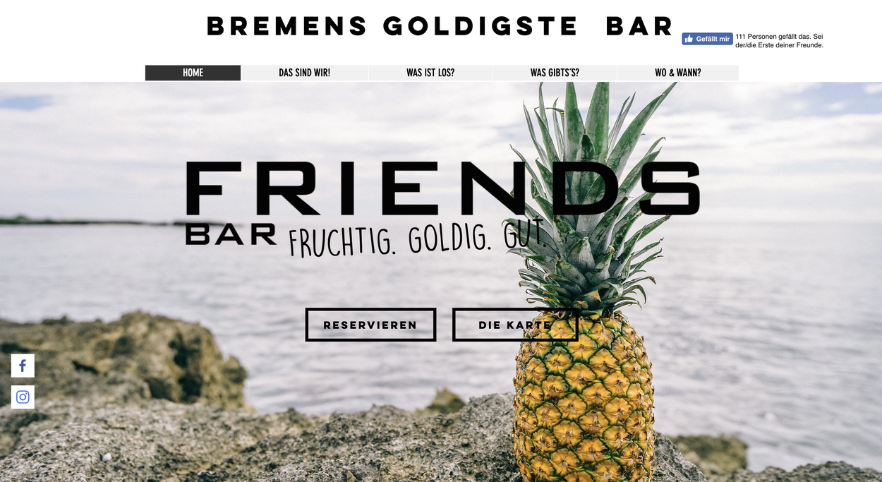 friendsbar screenshot webseite neu