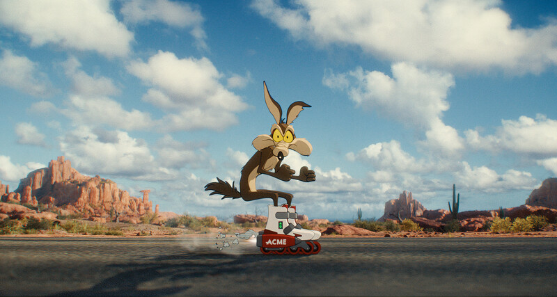 Coyote vs. ACME Szenenbild mit Willi Kojote und Road Runner im Kino Bremen