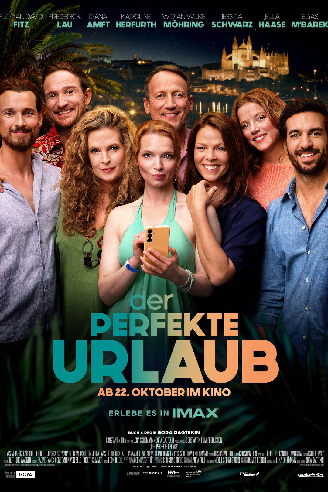 Der perfekte Urlaub Kinoposter mit Elyas M'Barek und Karoline Herfurth