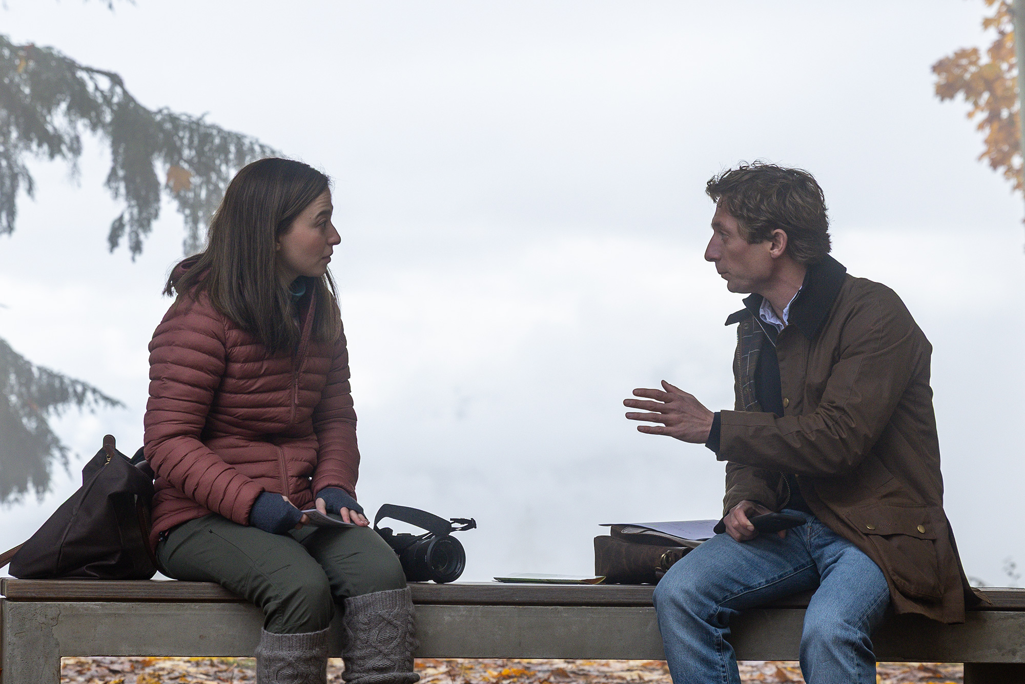 The Social Reckoning Szenenbild mit Mikey Madison und Jeremy Allen White