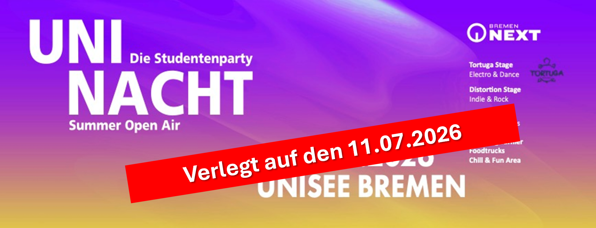 UNI NACHT Bremen Wetter warnt Veranstalter verschieben Veranstaltung