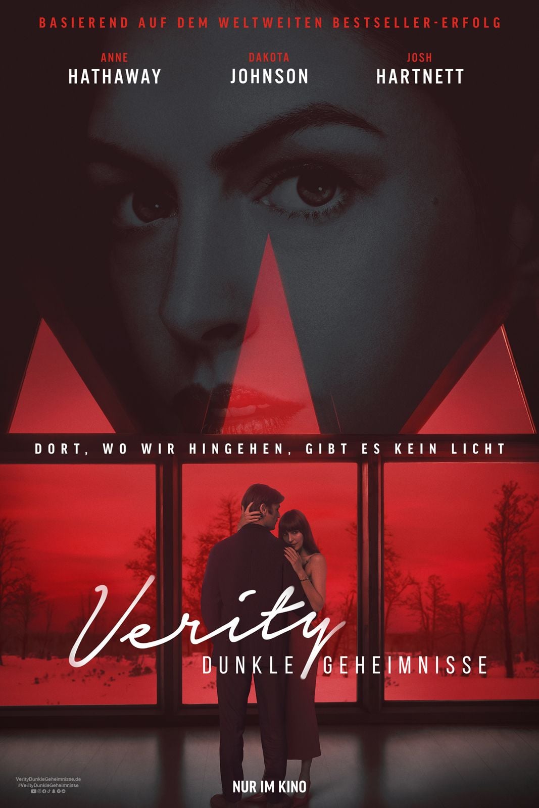 Verity – Dunkle Geheimnisse Kinoposter mit Anne Hathaway und Dakota Johnson