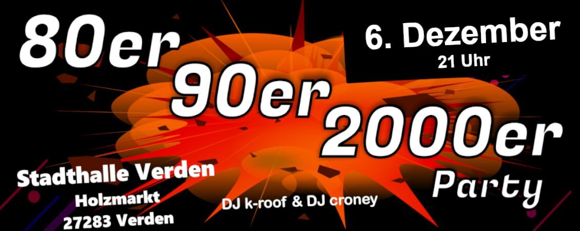 80er 90er Party 2000er Party