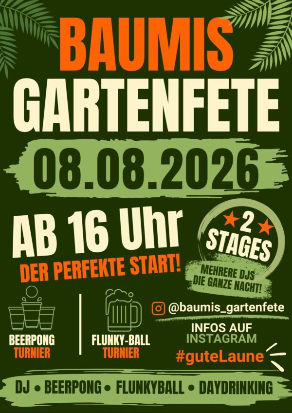 Baumis Gartenfete