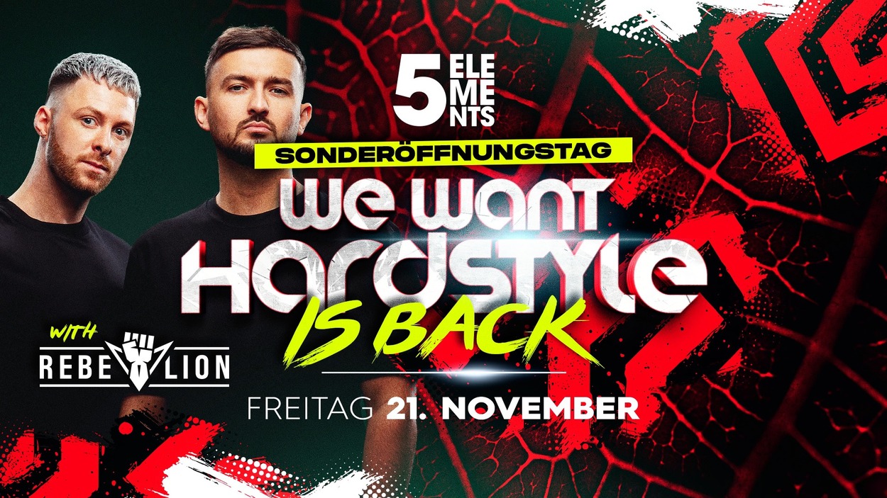 WE WANT HARDSTYLE IS BACK WITH REBELION