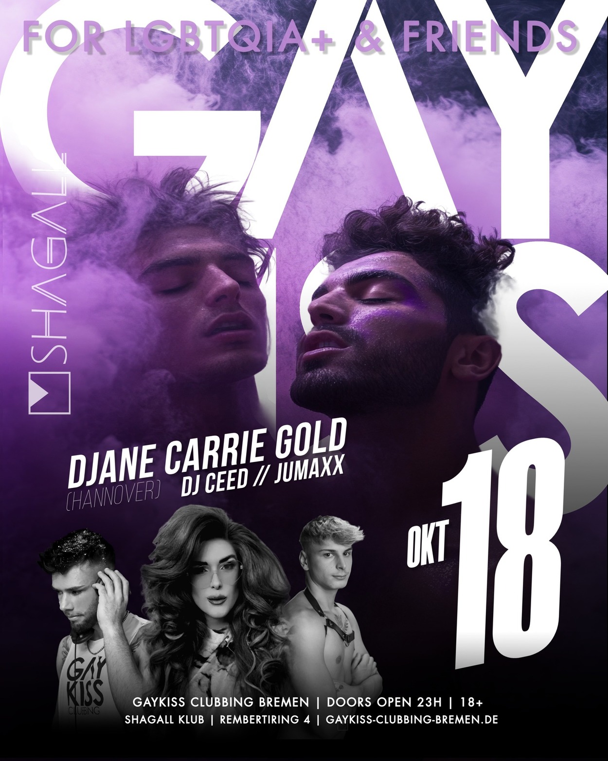 GAYKISS CLUBBING - Mit DJane Carrie Gold