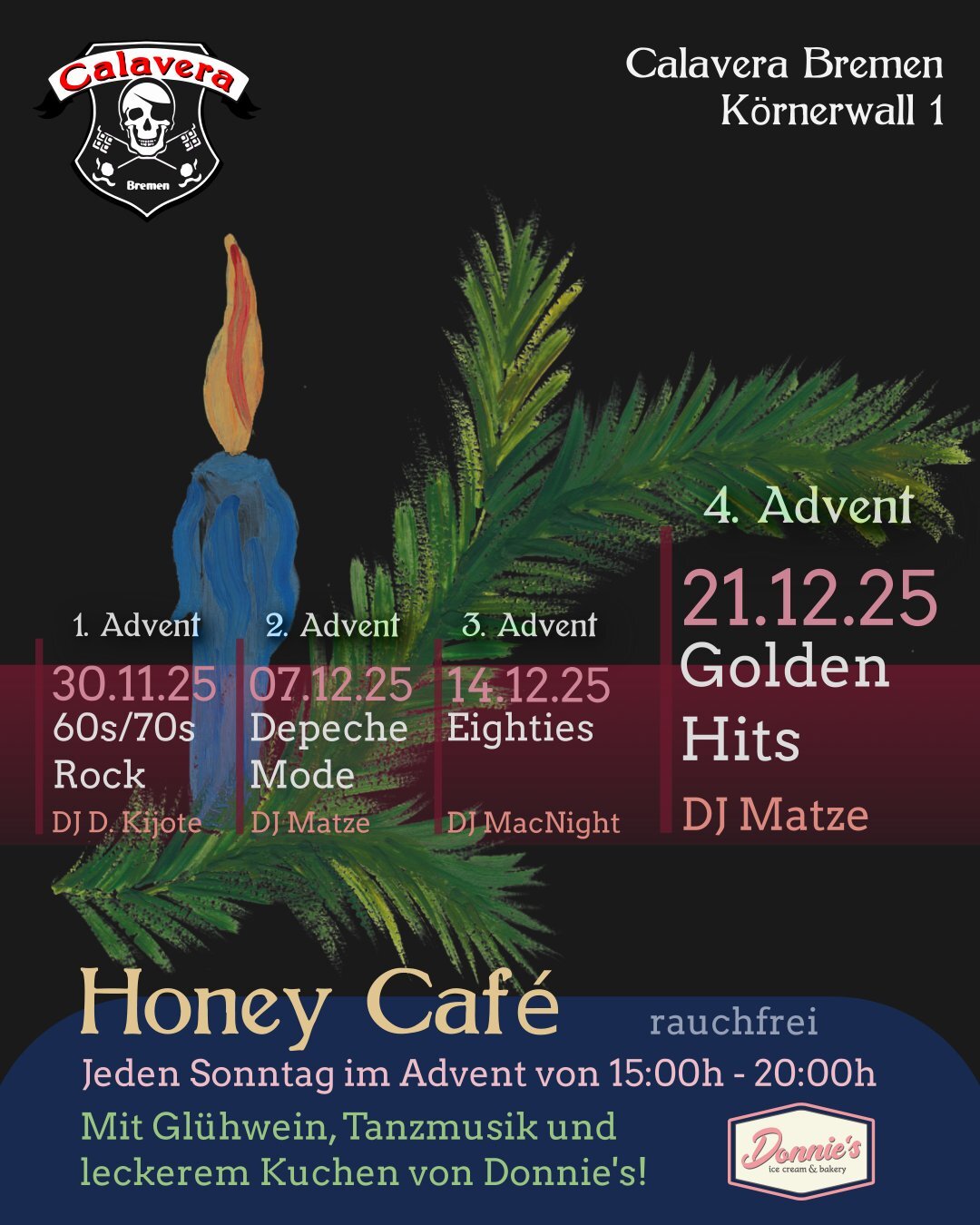 Honey Café - 4. Advent - Golden Hits mit DJ Matze