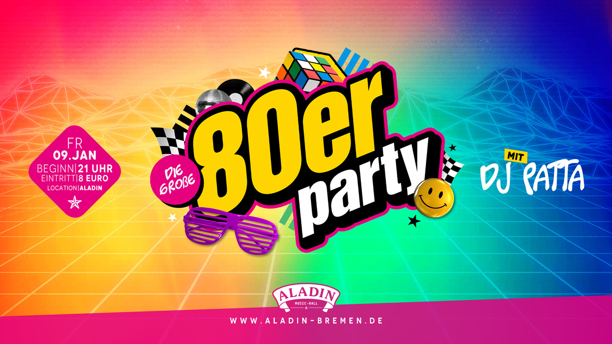 80er Party - mit DJ Patta!