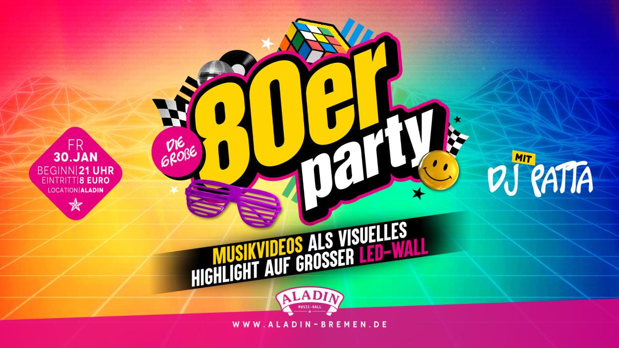 80er Party - mit DJ Patta!