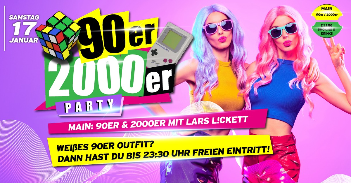 90er und 2000er Party - White Night Edition