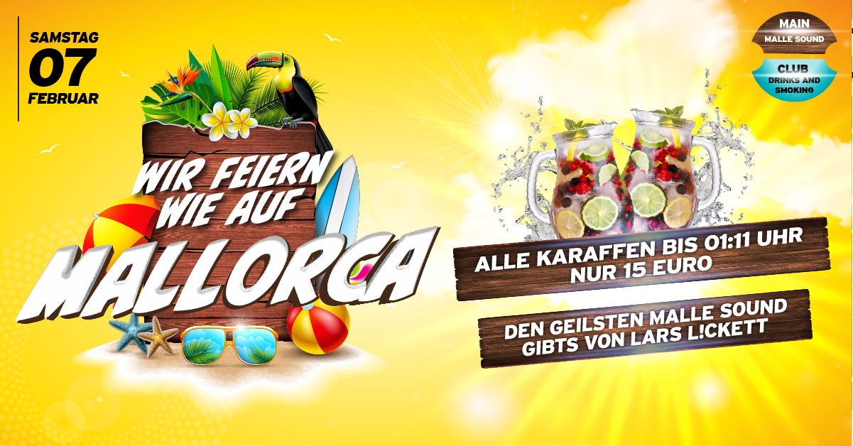 Feiern wie auf Mallorca