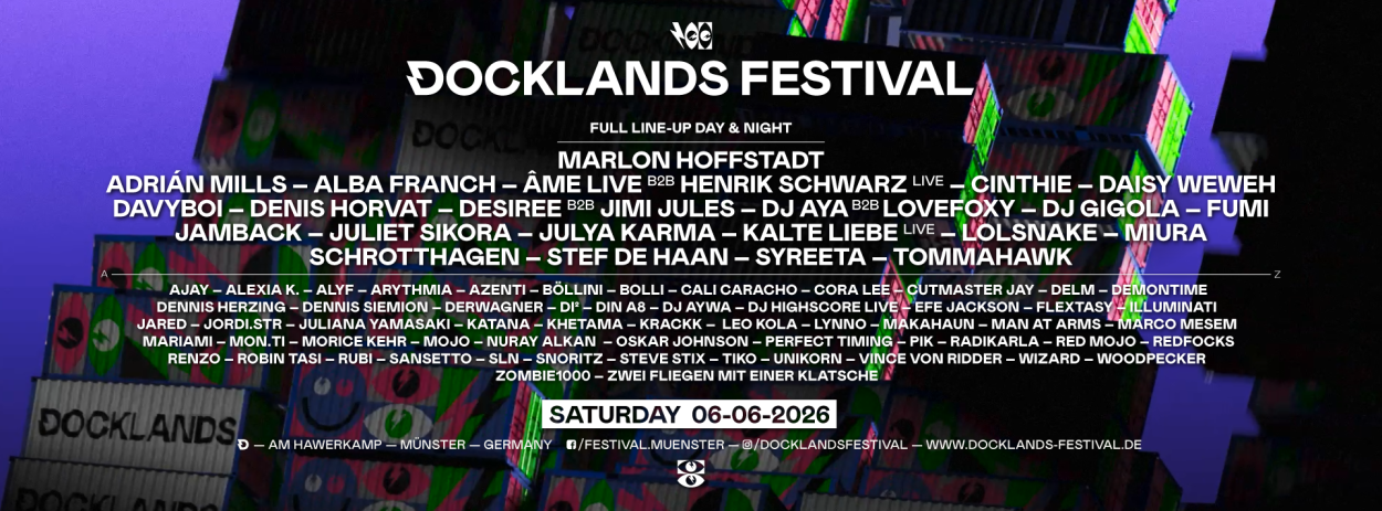 DOCKLANDS FESTIVAL 2026