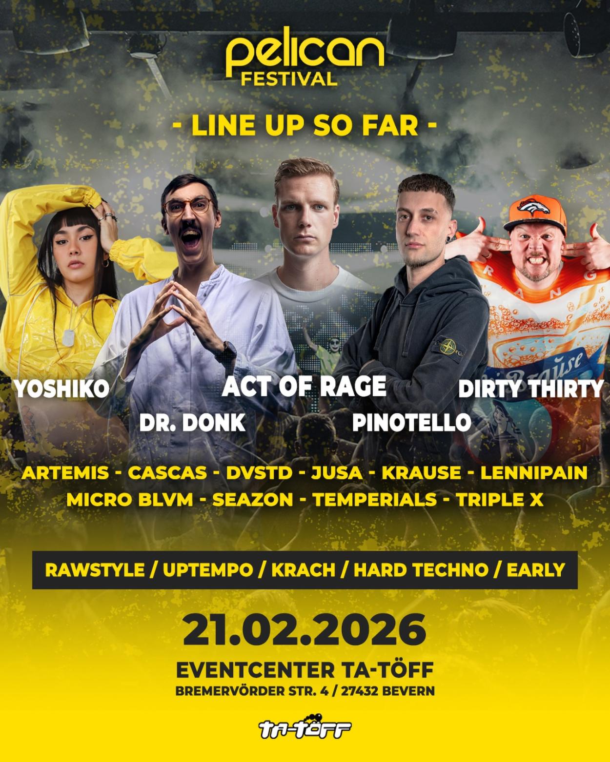 PELICAN FESTIVAL 4 Floors / 30 DJs