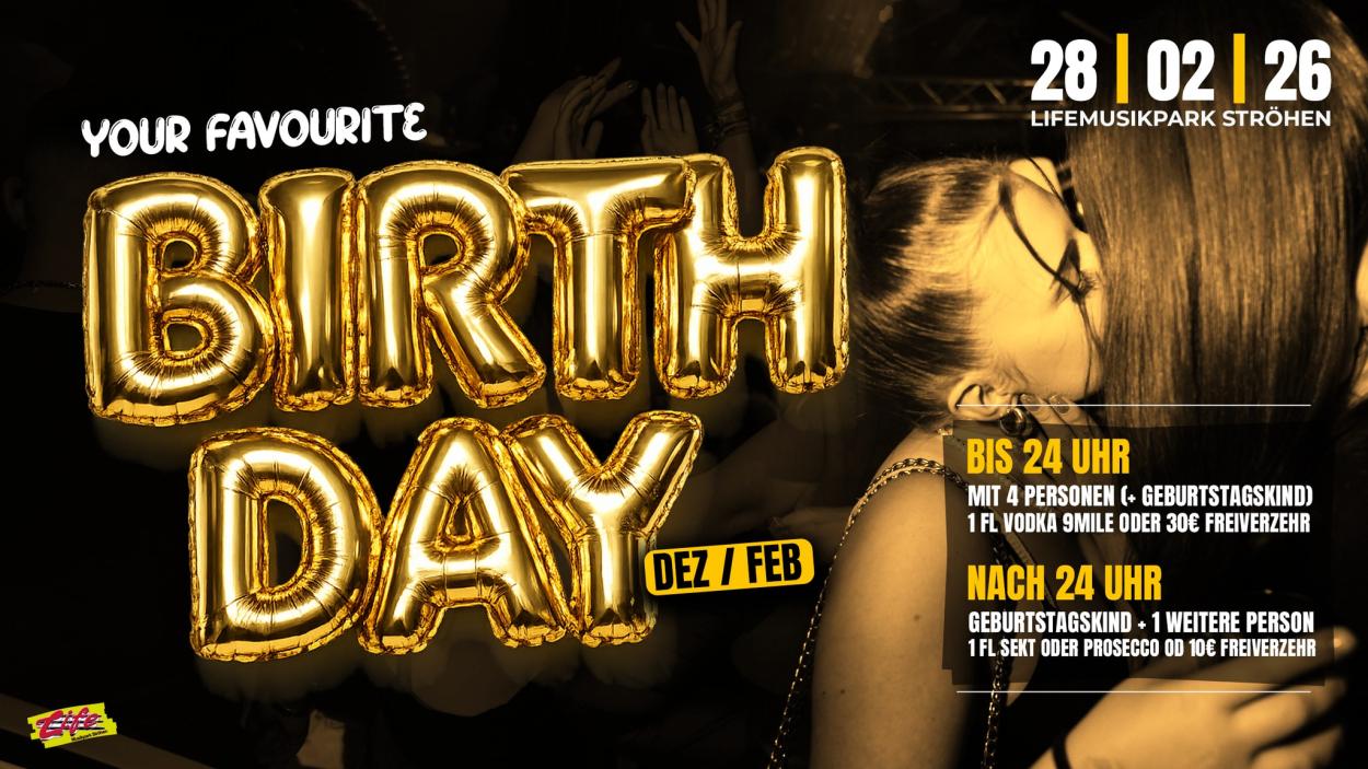 YOUR FAVOURITE BIRTHDAY 