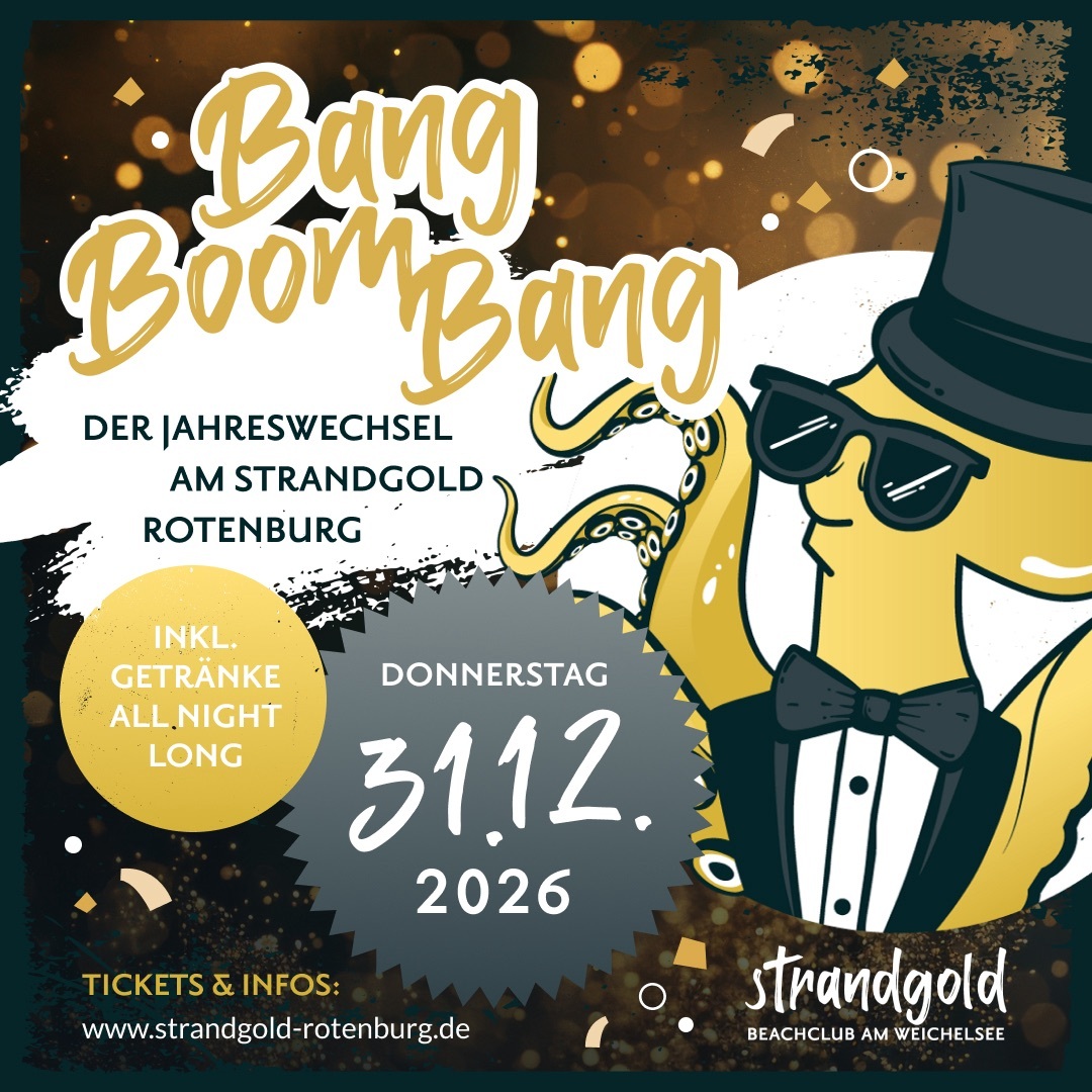 BangBoomBang - der Jahreswechsel im strandgold