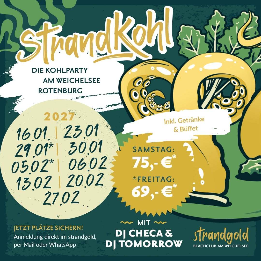 StrandKohl 2027 - die Kohlparty am Weichelsee