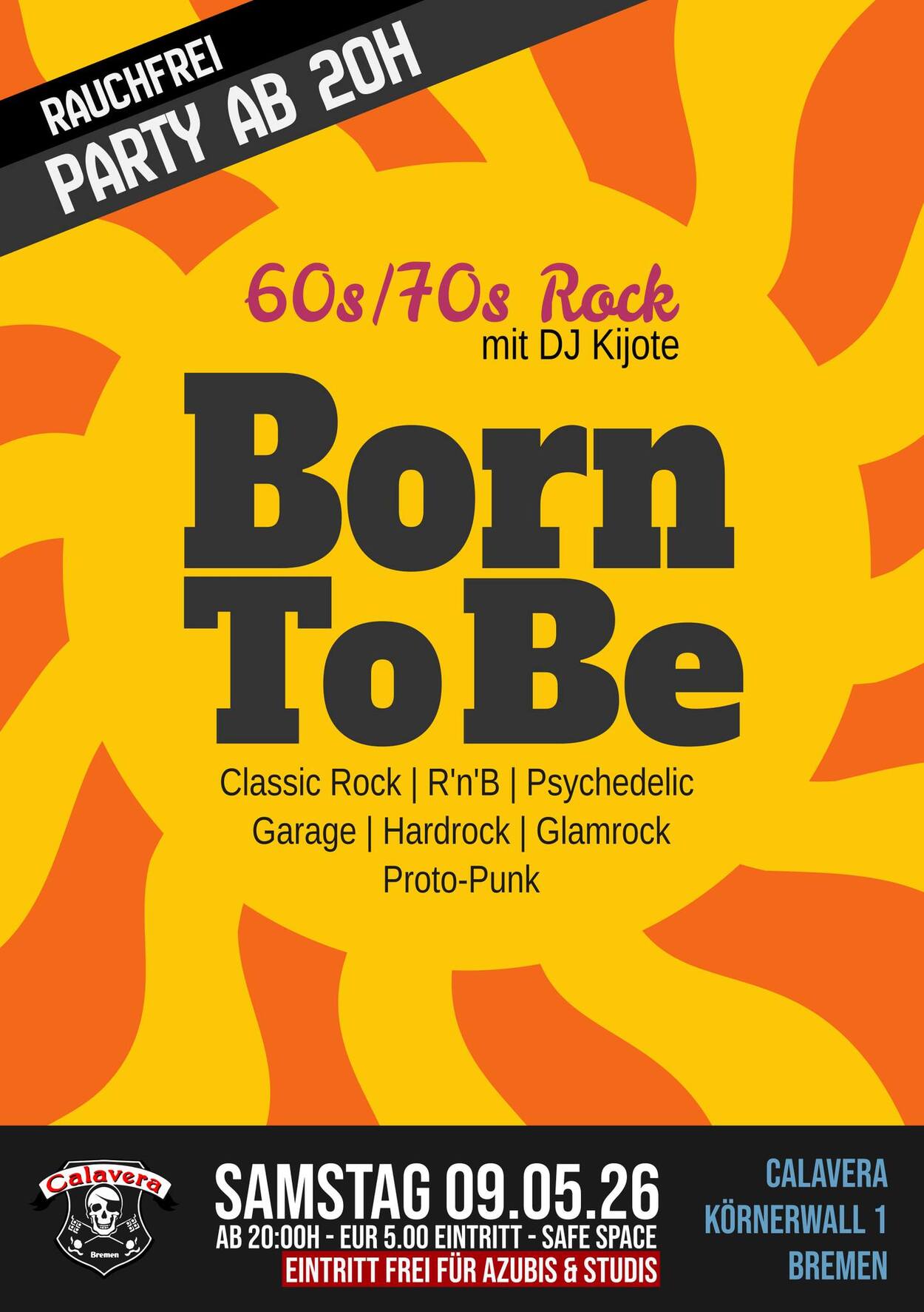 BORN TO BE - 60er/70er Rock-Party 