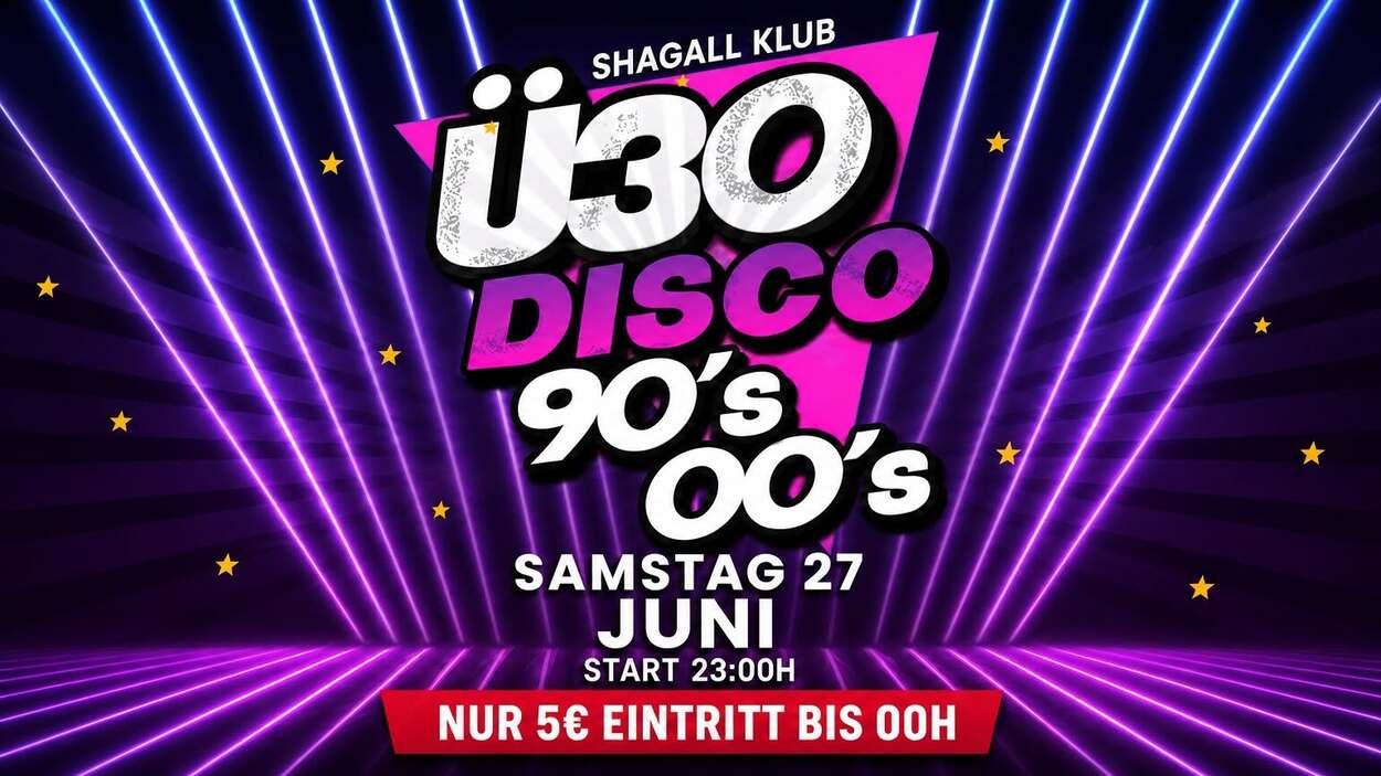 Ü30 Disco 90's &amp; 00's Party
