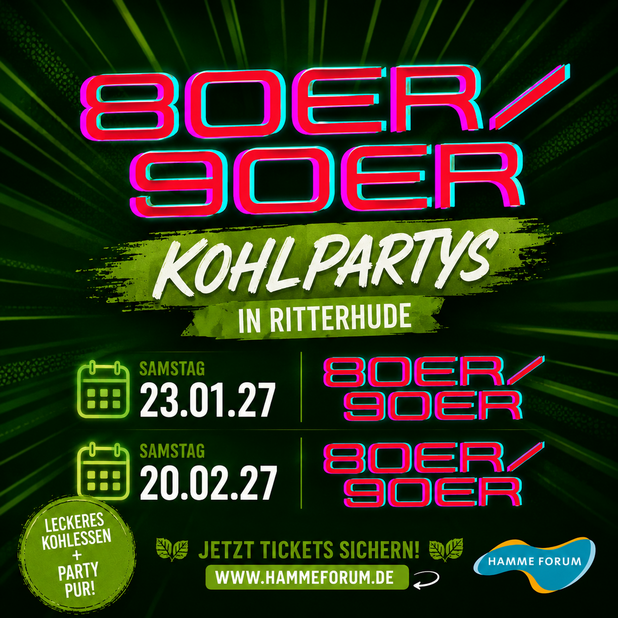 80er/90er Kohlparty