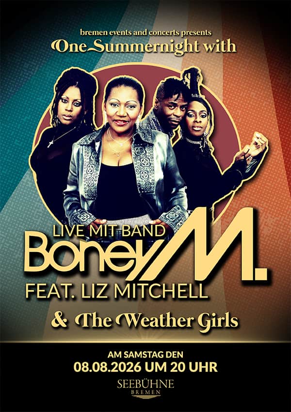 One Summernight with Boney M. – Special Guest: The Weather Girls