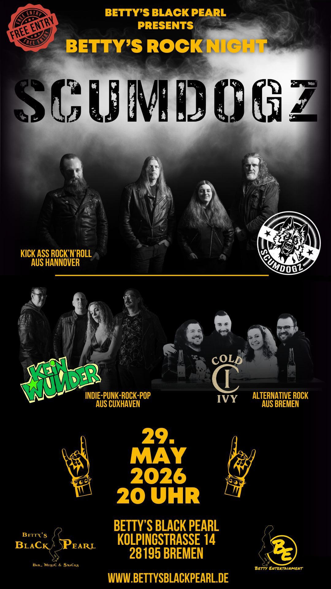 SCUMDOGZ / KEIN WUNDER / COLD IVY