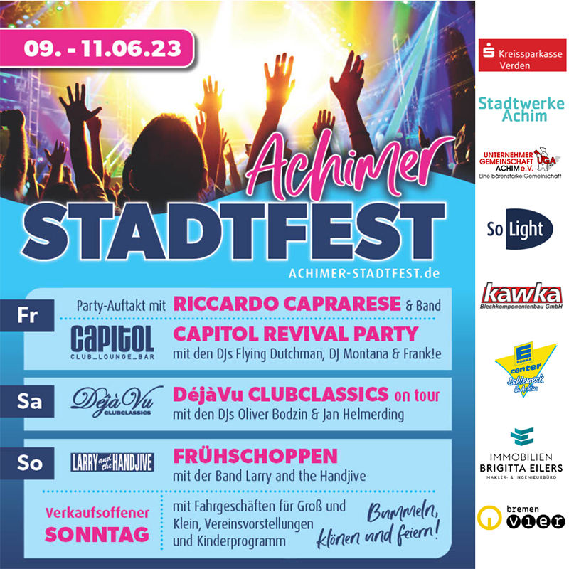 Anzeige Achimer Stadtfest