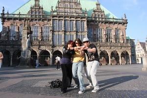 Blend vor dem Rathaus in Bremen