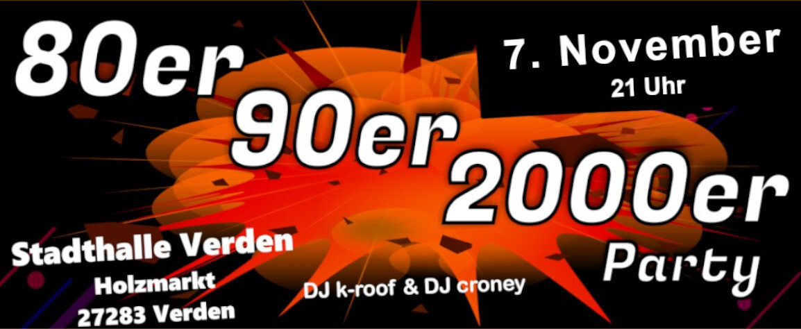 80er 90er 2000er Party