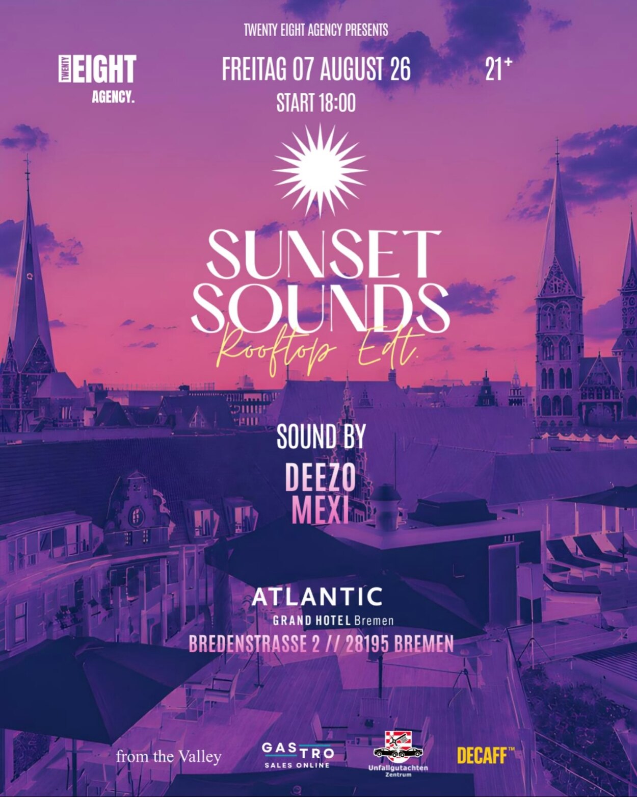 SUNSET SOUNDS ROOFTOP EDT. 21+
