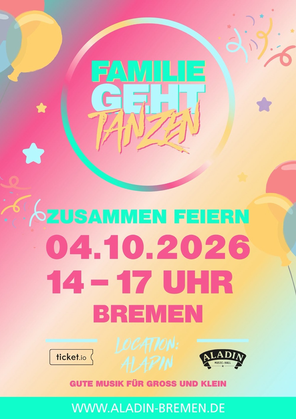 Familie geht tanzen