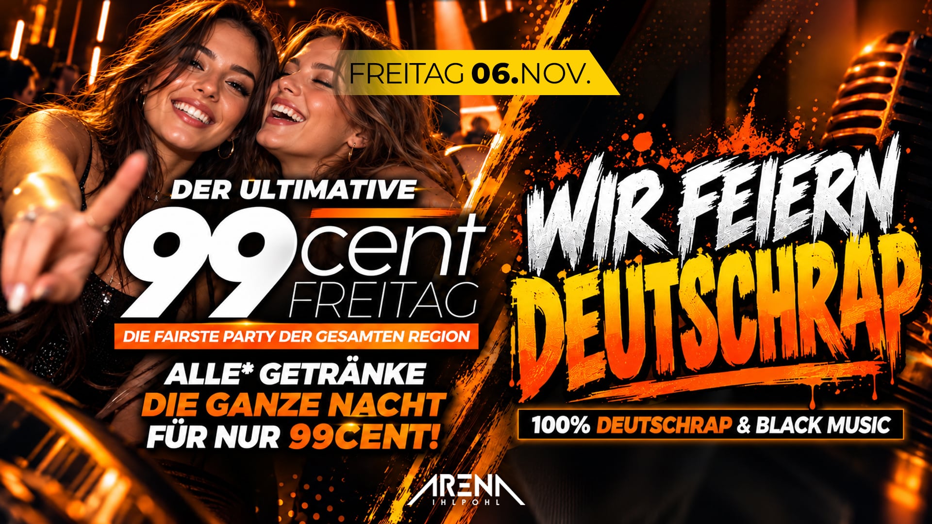 99Cent Freitag x WIR feiern Deutschrap!