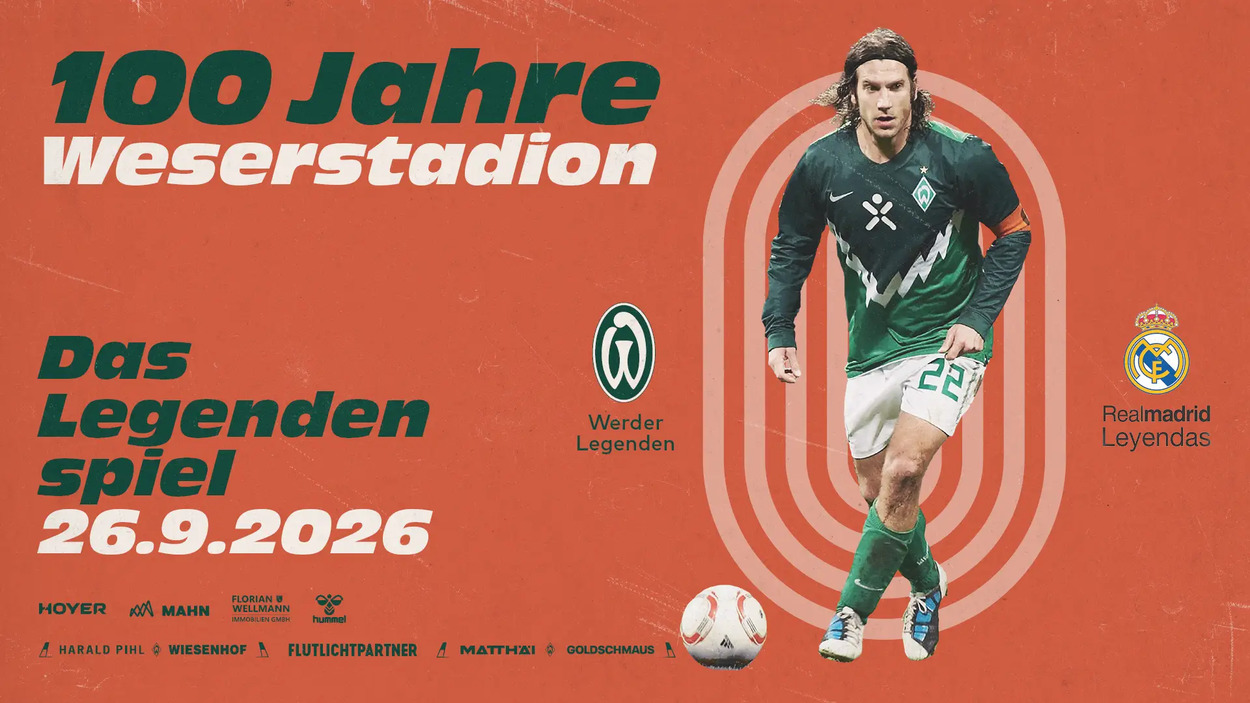 100 Jahre Weserstadion / Werder Legenden - Real Madrid Leyendas