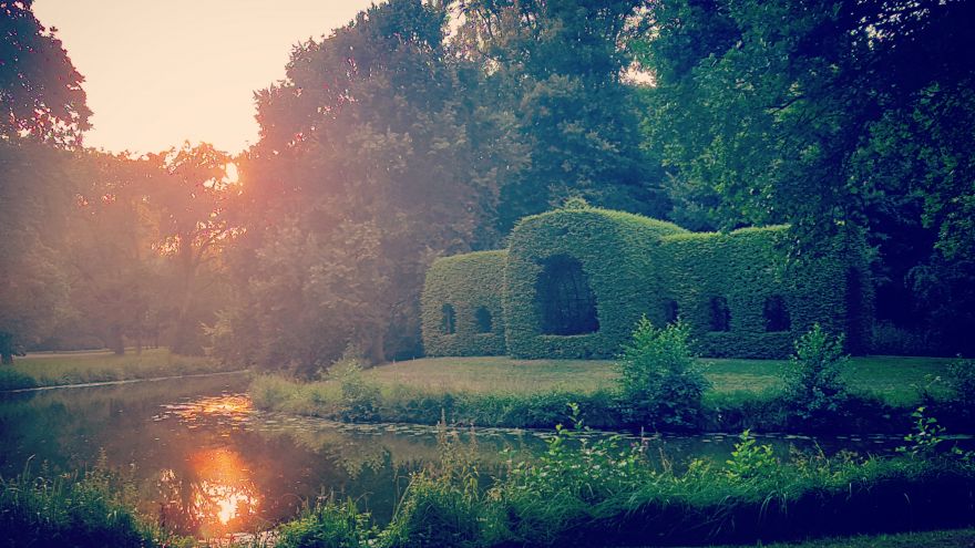 Toller Sonnenuntergang im Bürgerpark