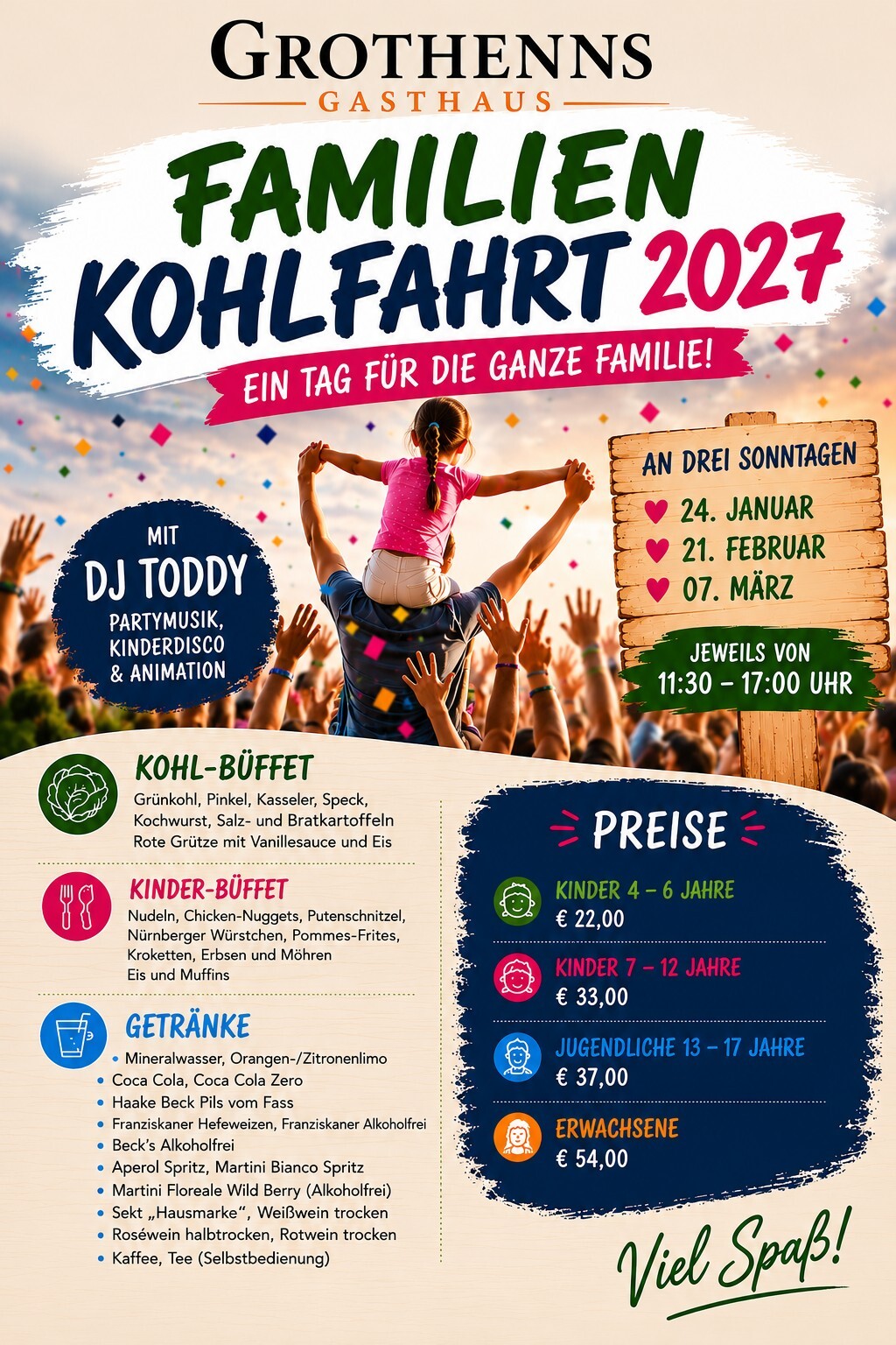 Familienkohlfahrt mit DJ Toddy