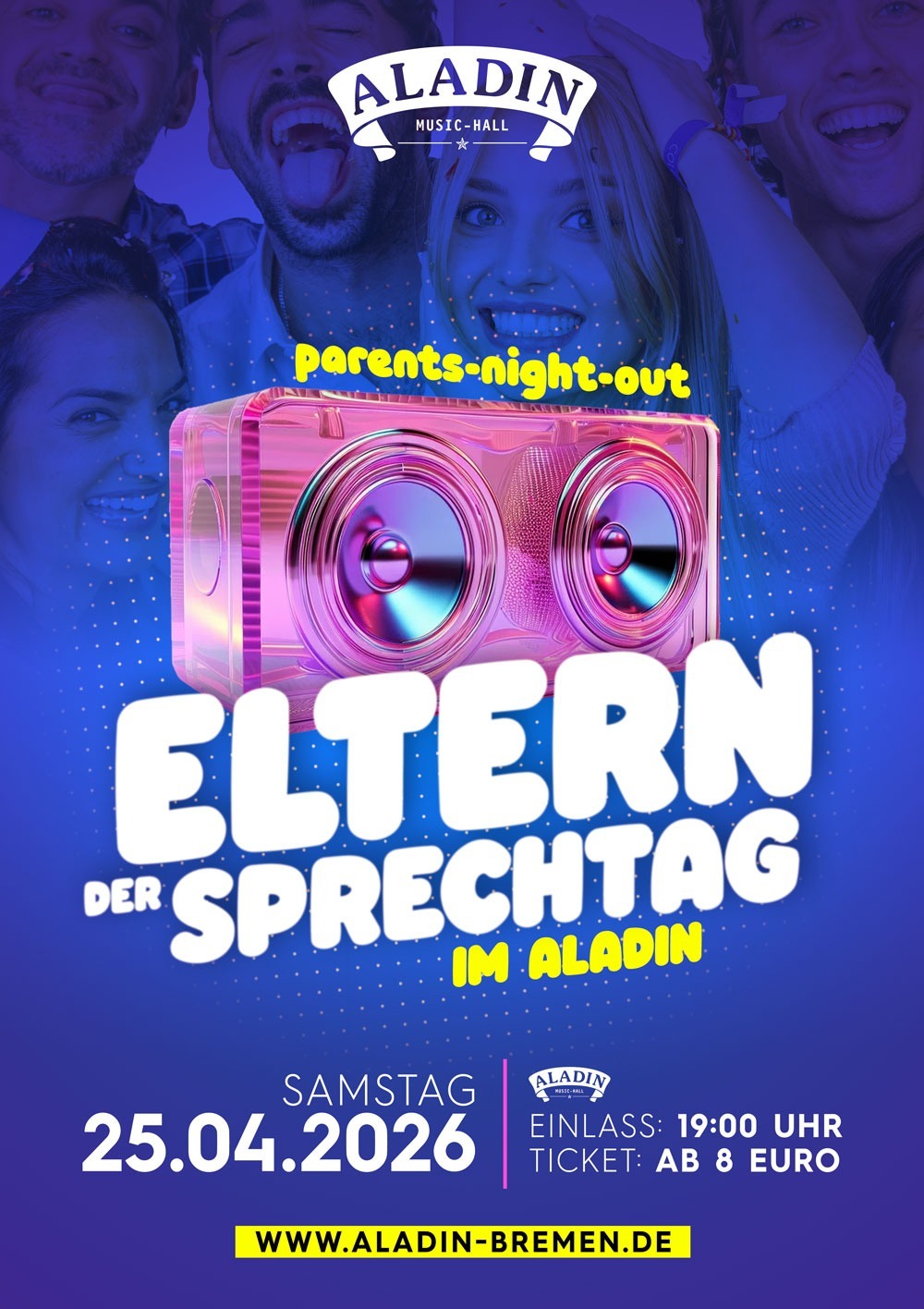 Elternsprechtag – die FRÜHPARTY im Aladin