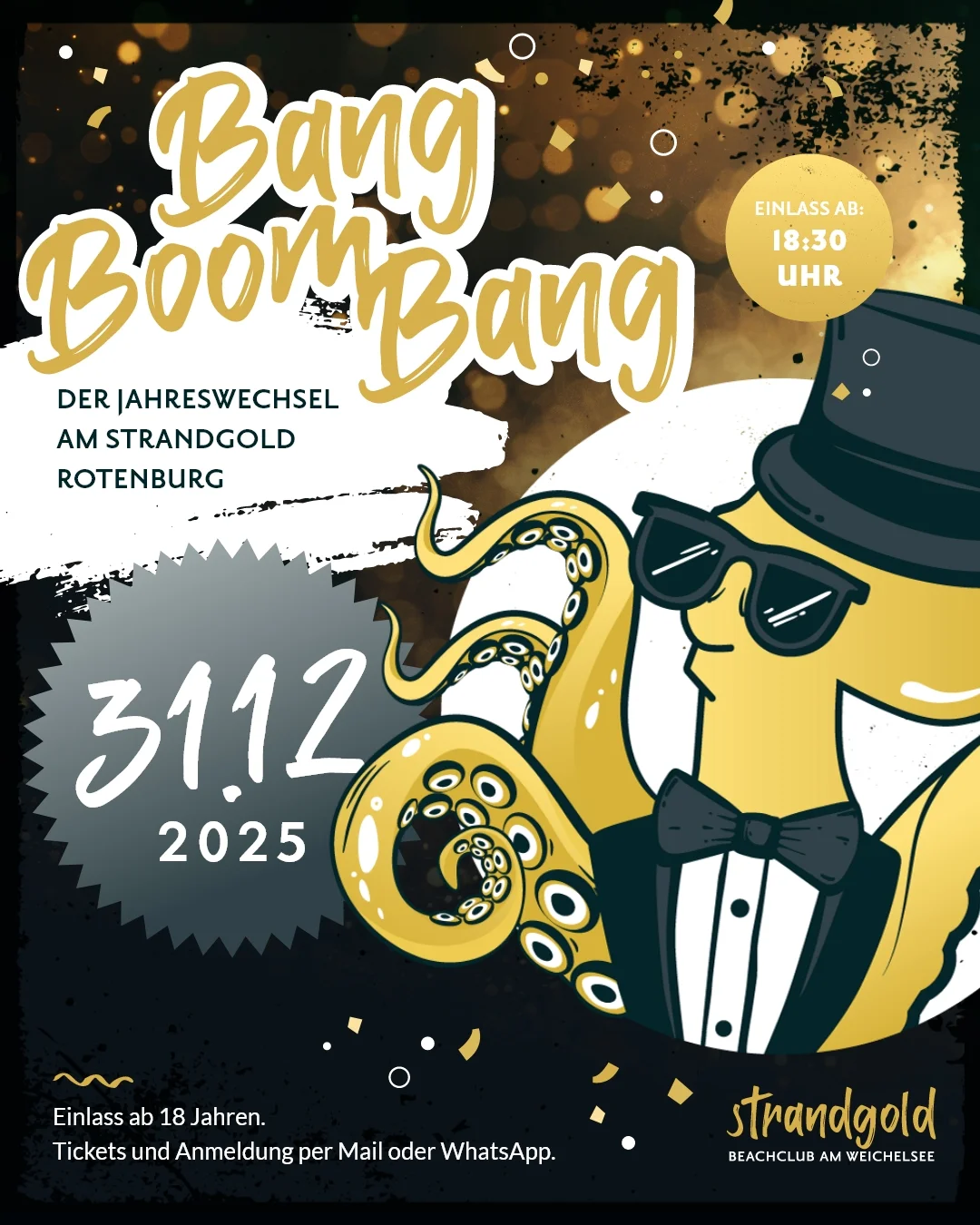 BangBoomBang - der Jahreswechsel im Strandgold Rotenburg