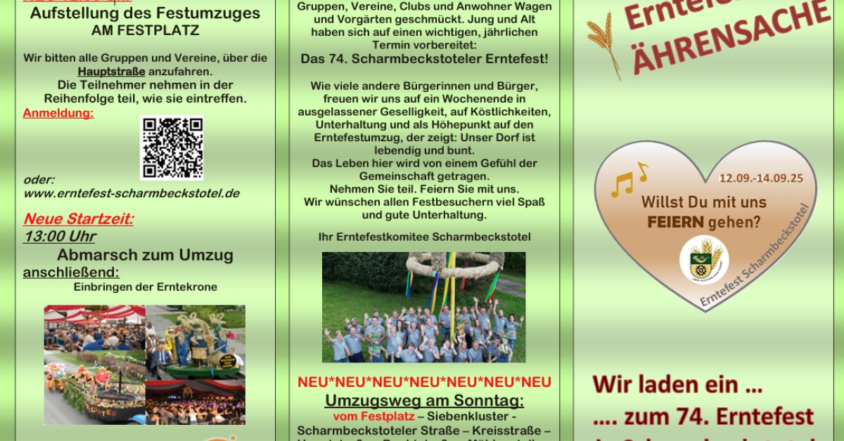 Erntefest Scharmbeckstotel