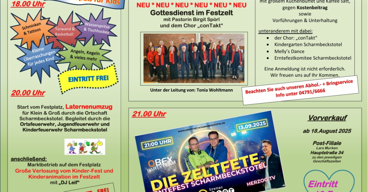 Erntefest Scharmbeckstotel